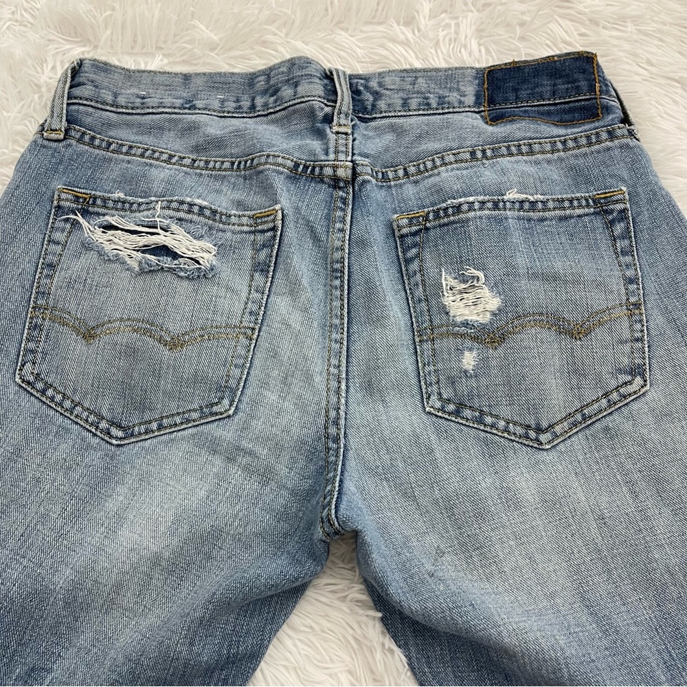 AMERICAN EAGLE MENS JEANS SLIM STRAIGHT DISTRESSED SIZE 30/32. GOOD COND… - Picture 3 of 8